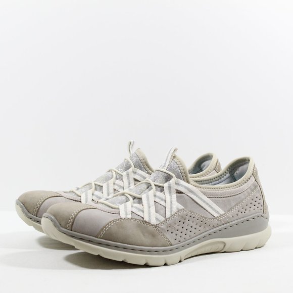 Rieker Women's L3256 Lightweight Trainers - Light Gray 41 EU - Picture 1 of 5